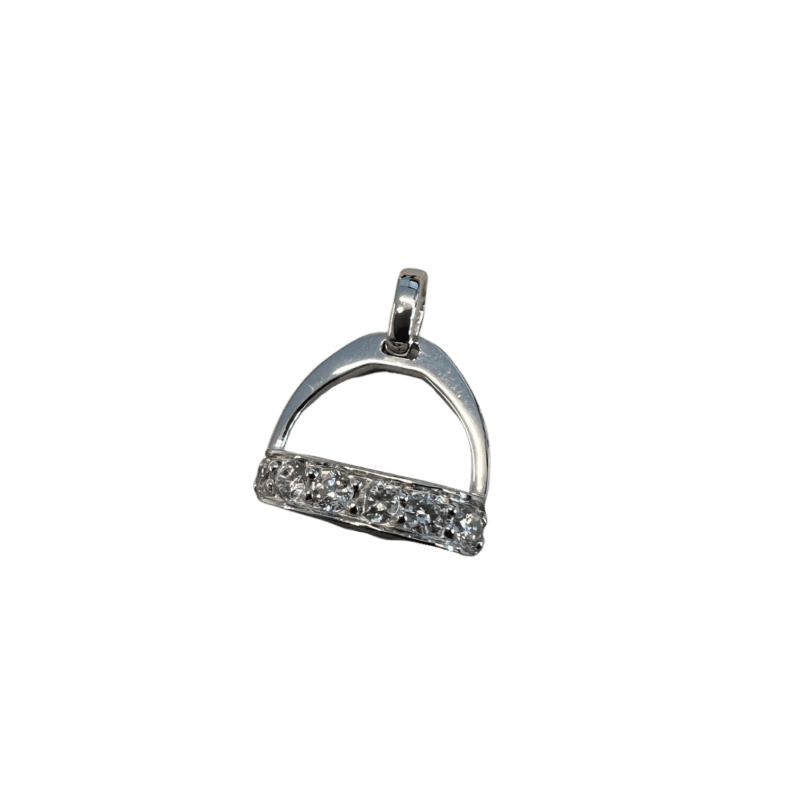 Sieraad stijgbeugel met diamantjes