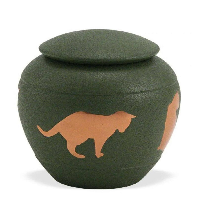 URNE CATS GROEN (fern)