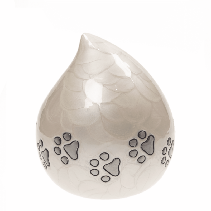 DRUPPEL MET POOTJES - WIT