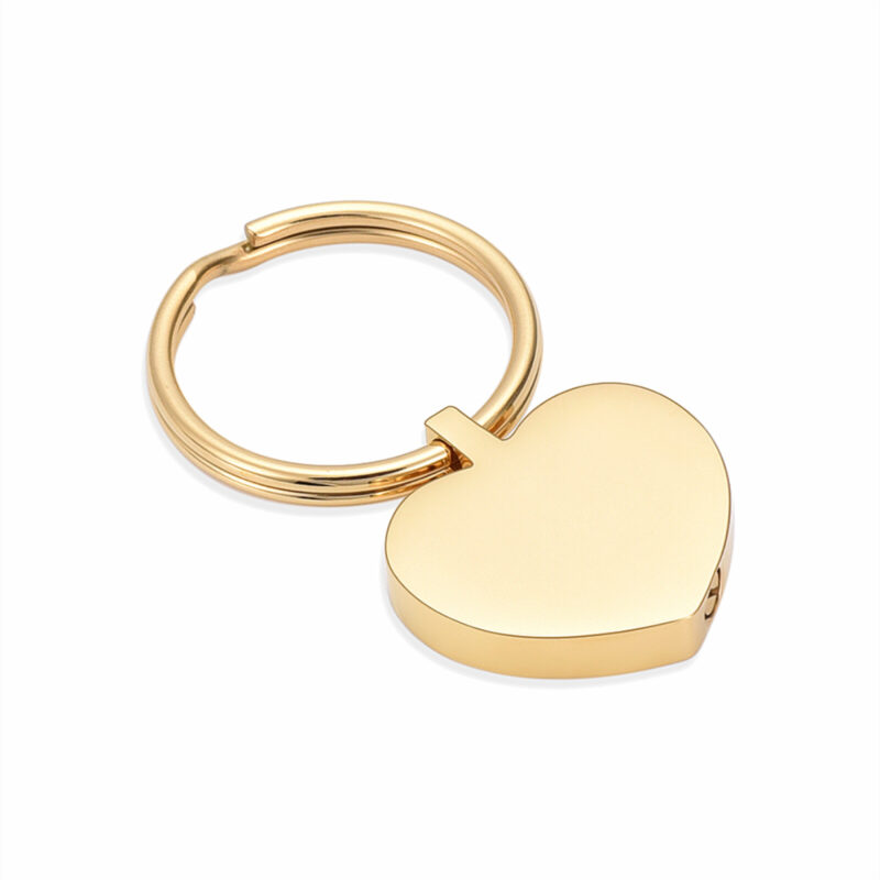 Sleutelhanger hart - goud